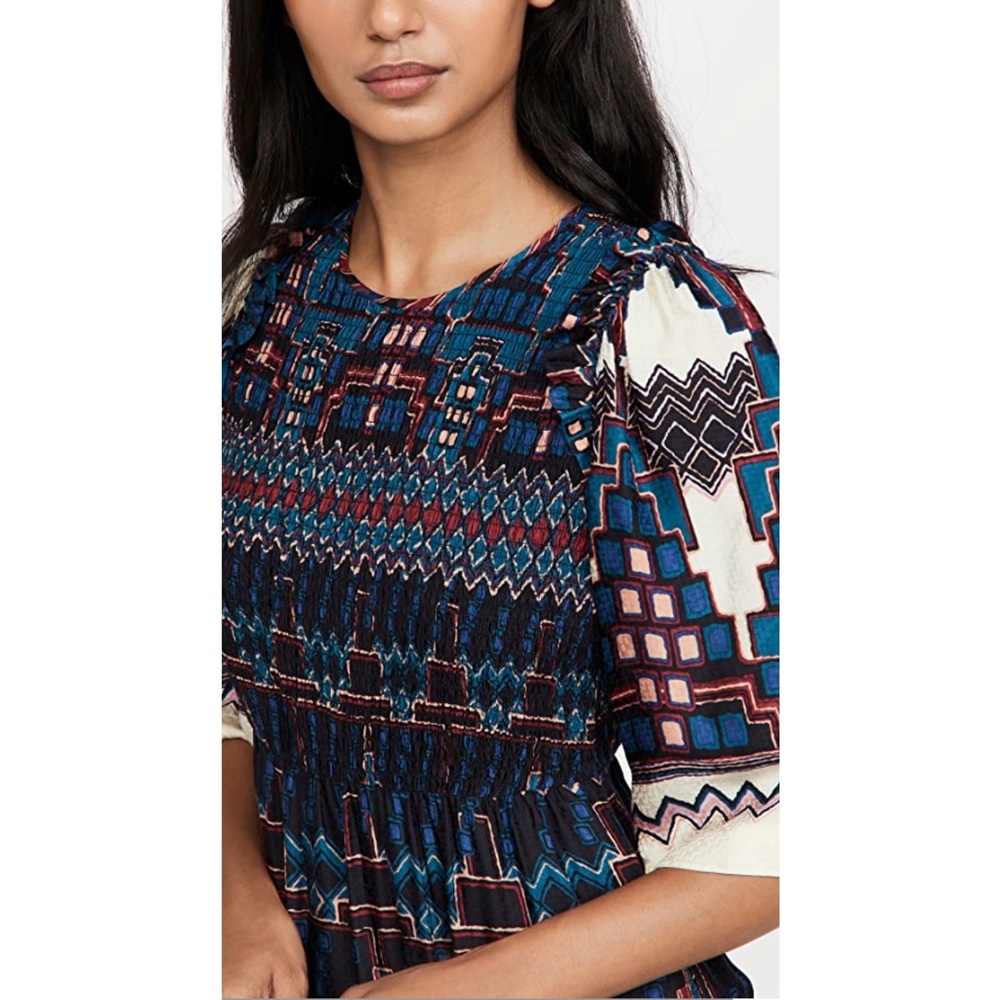 ba&sh Blue Multi Printed Maxi Dress - Picture 5 of 12
